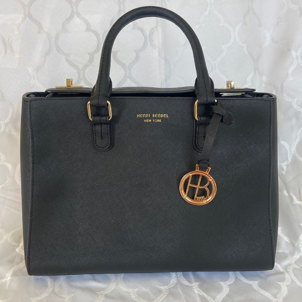 Henri Bendel Saffiano Leather Satchel
